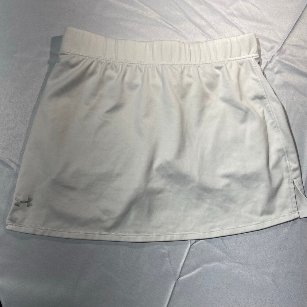 Under Armour Skort White Mini Skirt Pull On Tennis Golf Women’s Small